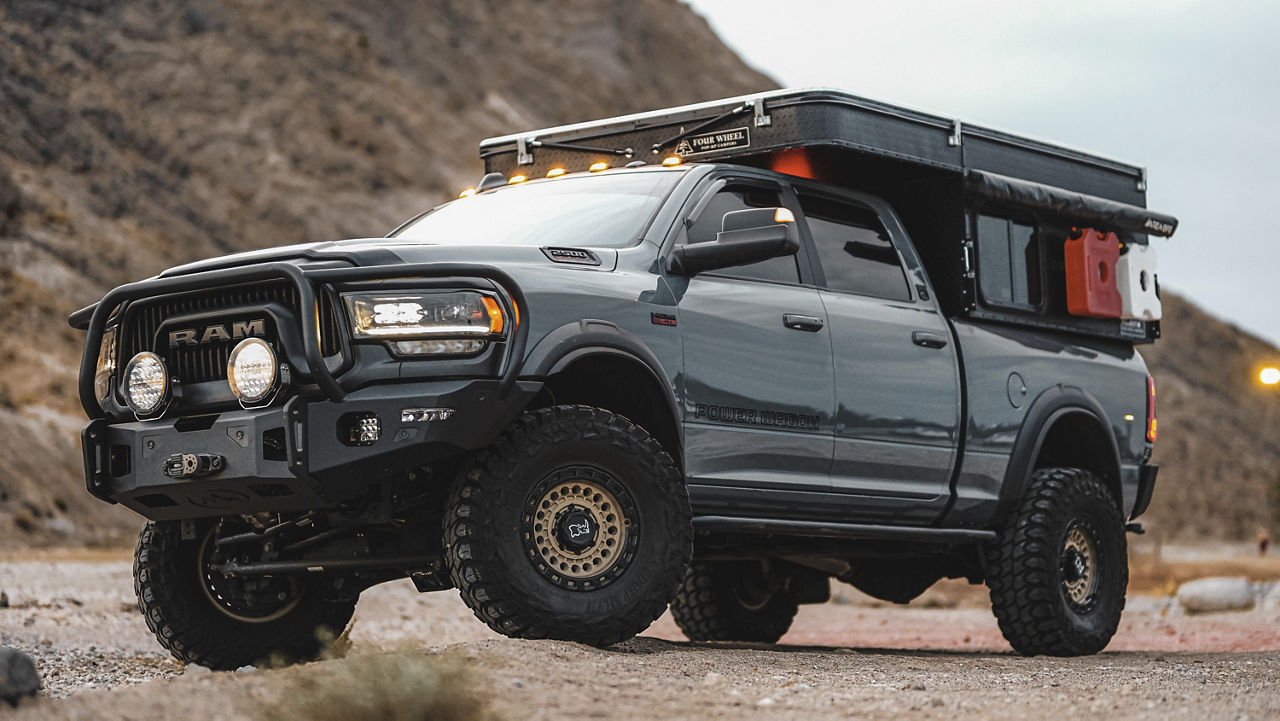 2021 Dodge Ram 2500 Power Wagon Black Rhino Sentinel Special Coated Wheel Pros